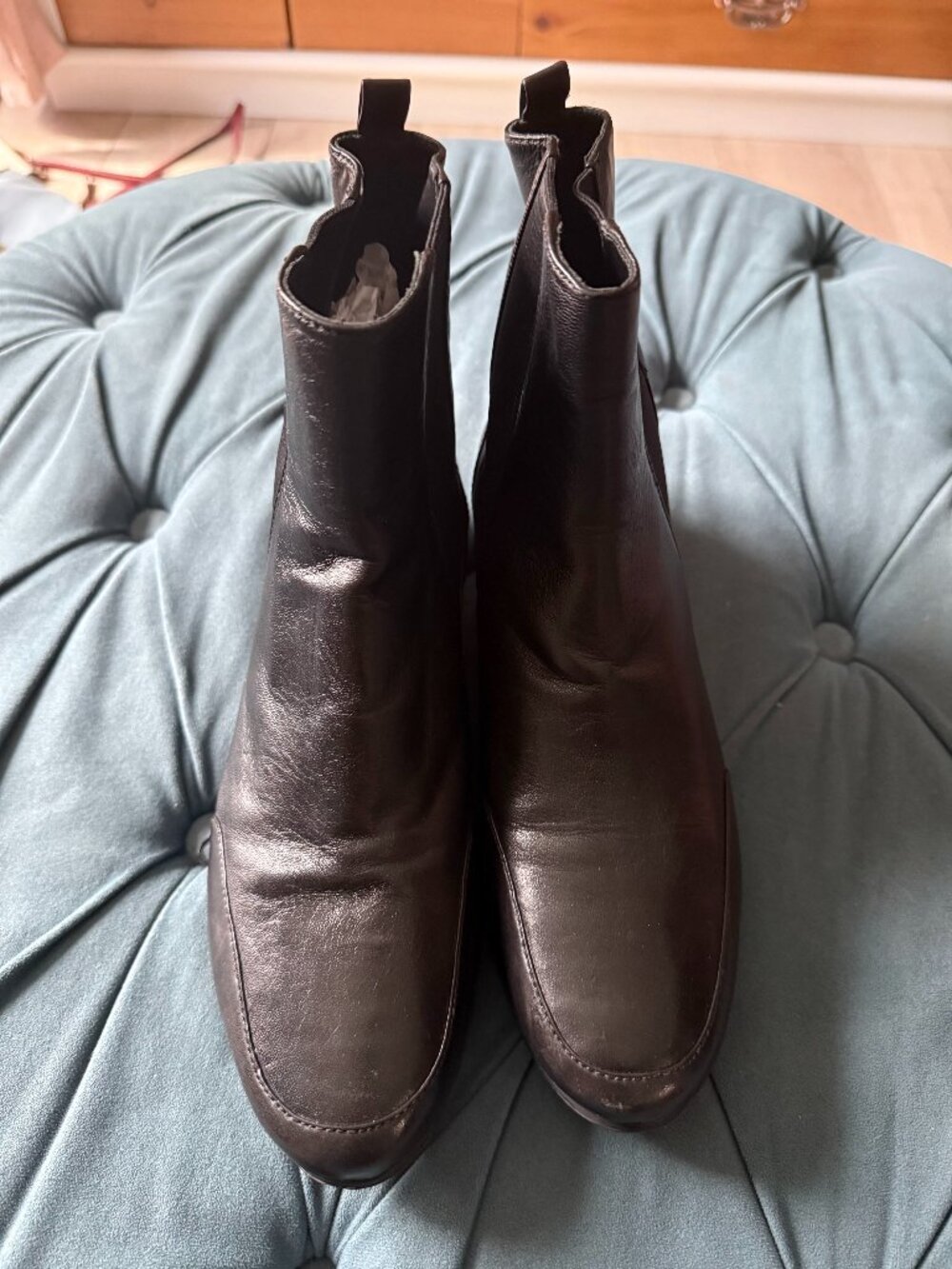 Cole Haan x Nike Air Black Leather Boots Size 9.5